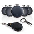 NIJITAG Item Finder with Classic Suede Case