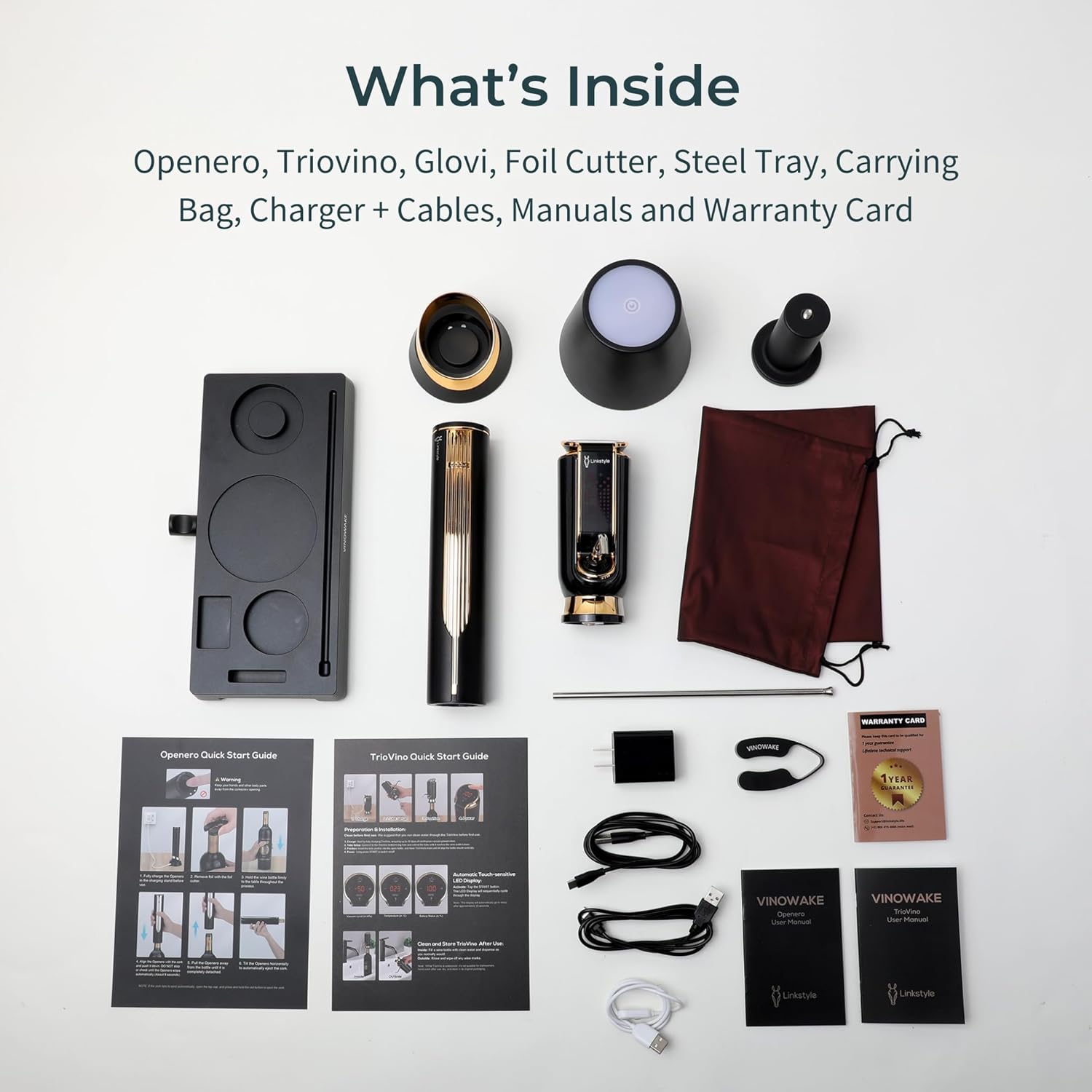 VINOWAKE Premior Wine Gift Set